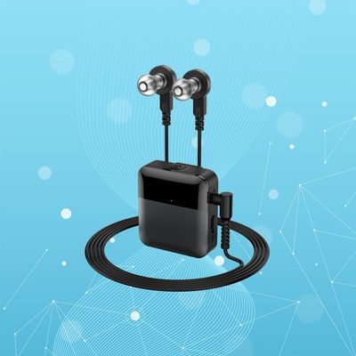 Großvolumen Wiederaufladbare Bluetooth-Hörgeräte 130dB Rückenclip-Hörgeräte FCC