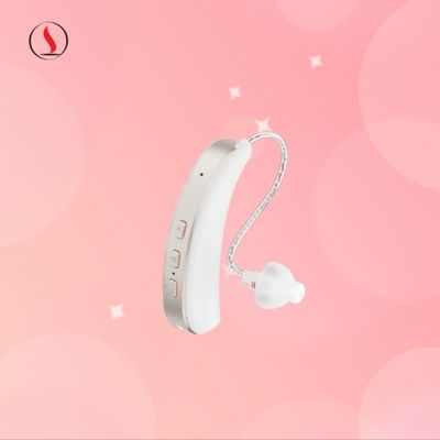 Hinter dem Ohr unsichtbare digitale Hörhilfe mit Geräuschunterdrückung und Heulenunterdrückung