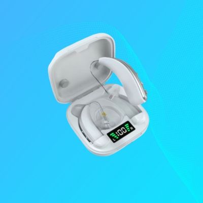 Aktive Geräuschunterdrückung 8-Kanal Chip Unsichtbare Hörgeräte mit Hochleistungs-Violettlichtlampe