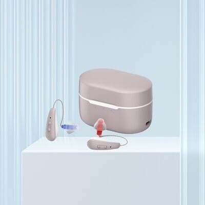 Touch-Induktions-OTC-Hörgeräte, 4 Programme, wiederaufladbarer Lithium-Ionen-Polymer-Akku, digitaler Hörverstärker