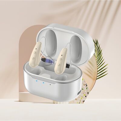 Beige oder kundenspezifische OTC-Hörgeräte mit CE-Zertifizierung, 4 Programme für effektive Hörunterstützung und bequemen Sitz