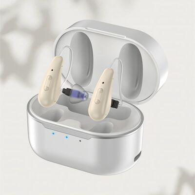 Hörgeschädigtenverstärker Tragbares Schallverstärkergerät mit einstellbarer Lautstärkeregelung und Audio für verbesserte Hörfähigkeit