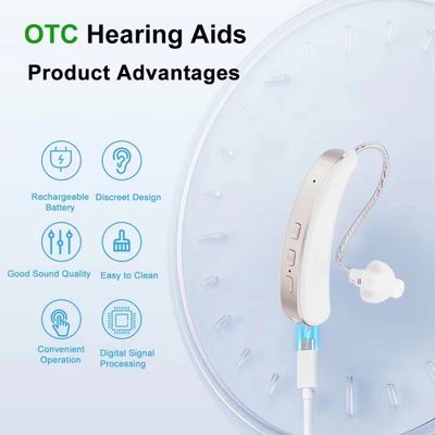 BTE RIC Digital Ear Machine Gold Single Hörgerät mit Geräuschreduktion