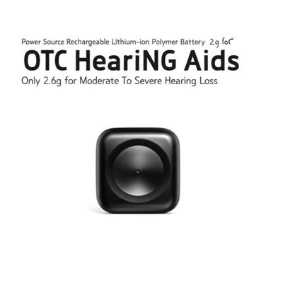 Stromquelle Wiederaufladbarer Lithium-Ionen-Polymer-Akku OTC-Hörgeräte nur 2,6 g für mittelgradigen bis hochgradigen Hörverlust