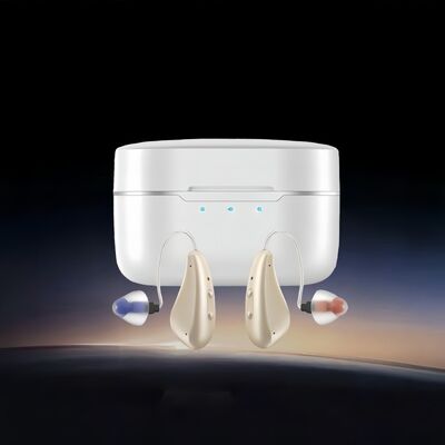 Mittelschwerer bis schwerer Hörverlust OTC-Hörgeräte mit 7 Lautstärken und in beigefarbenen oder kundenspezifischen Farben, geeignet für die Dauer